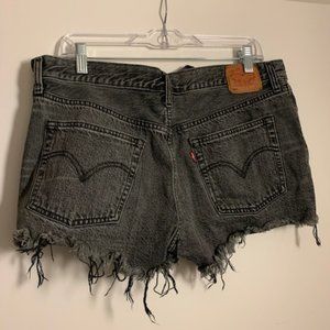 Levi's Ripped Jean Shorts